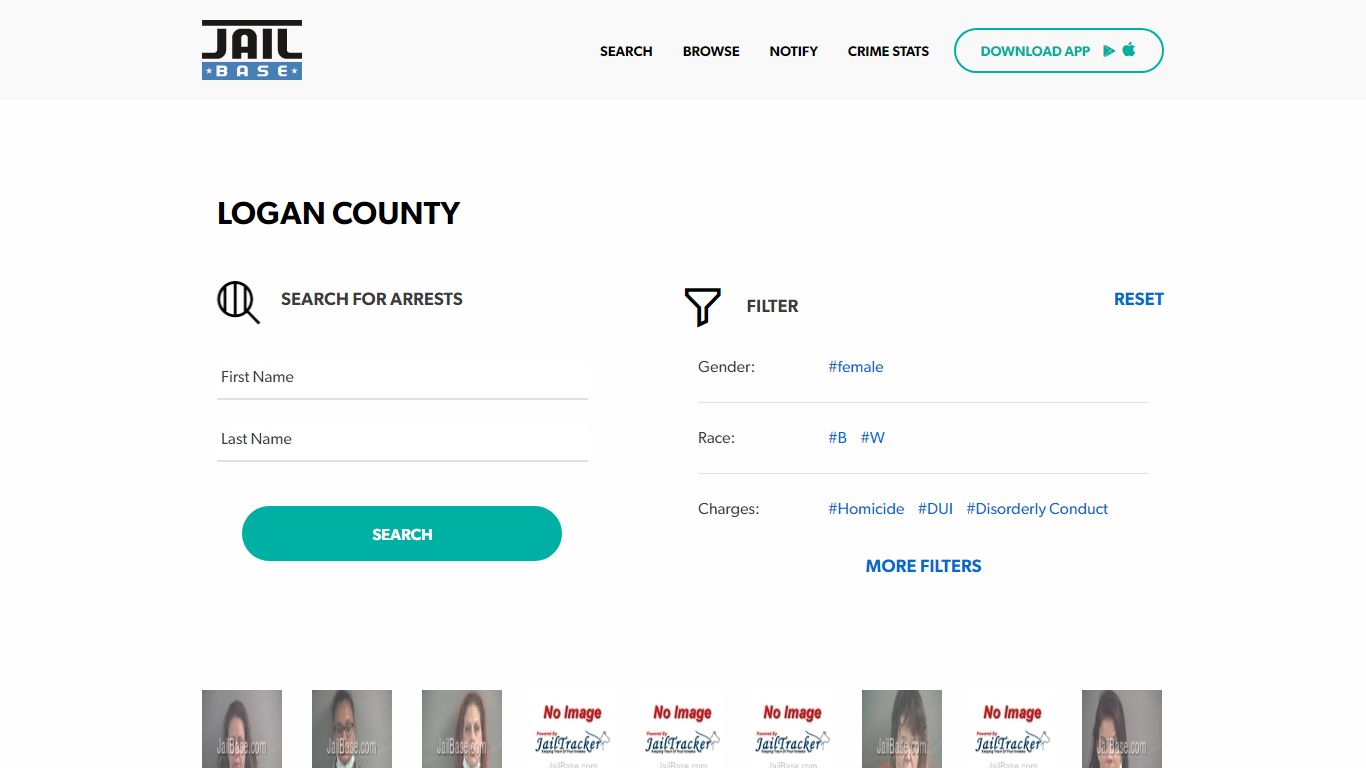 Logan County Jail Inmate Search and Mugshots | JailBase